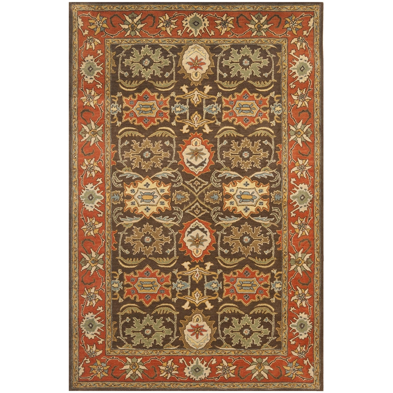 Safavieh Heritage Chocolate Traditional Rug - 6' x 9'