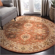 Safavieh Heritage Rust Traditional Rug - Round 6'