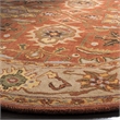 Safavieh Heritage Rust Traditional Rug - Round 6'