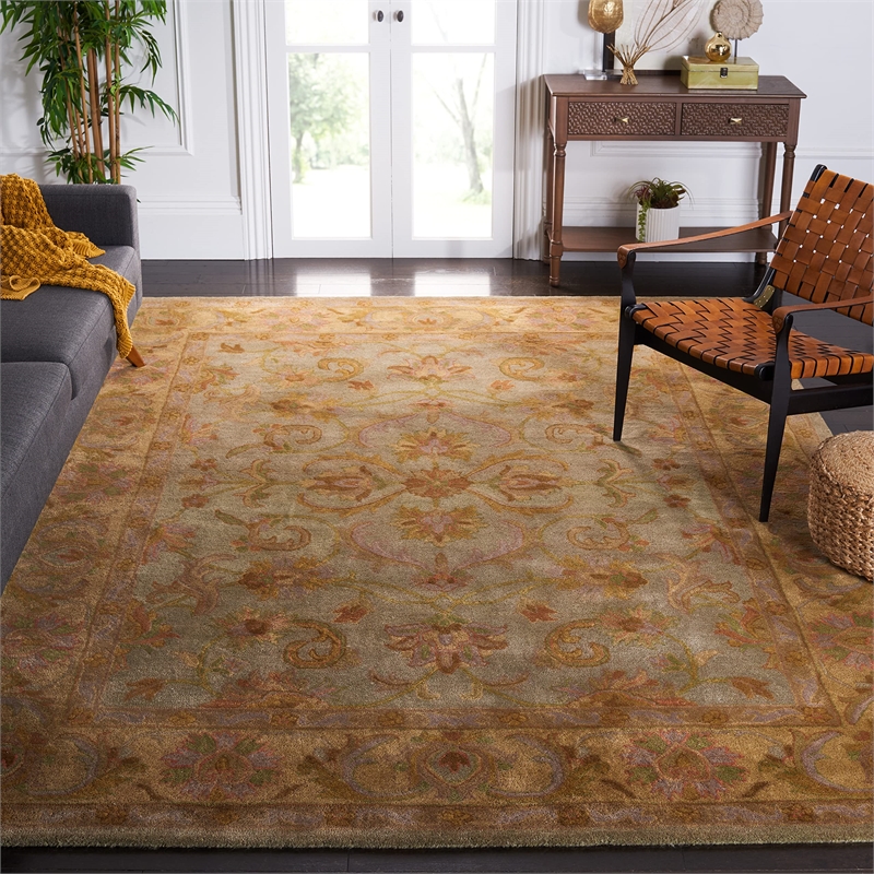 Safavieh Heritage Green Traditional Rug - 11' x 15'