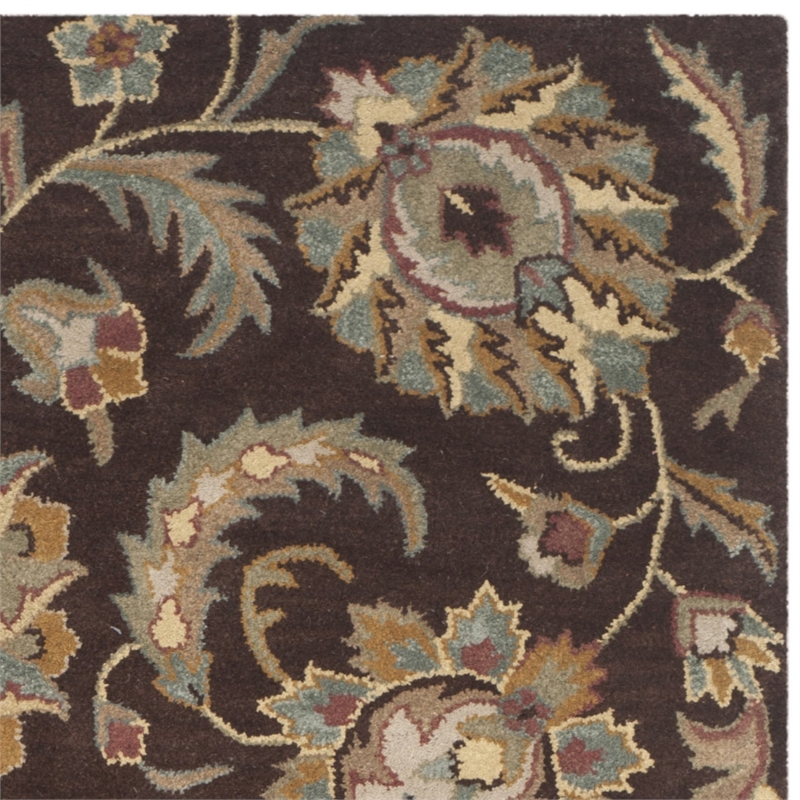 Safavieh Heritage Brown Traditional Rug - Round 6'
