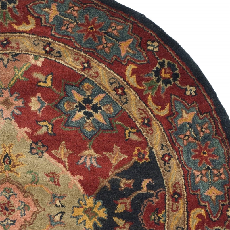 Safavieh Heritage Red Traditional Rug - Oval 4'6