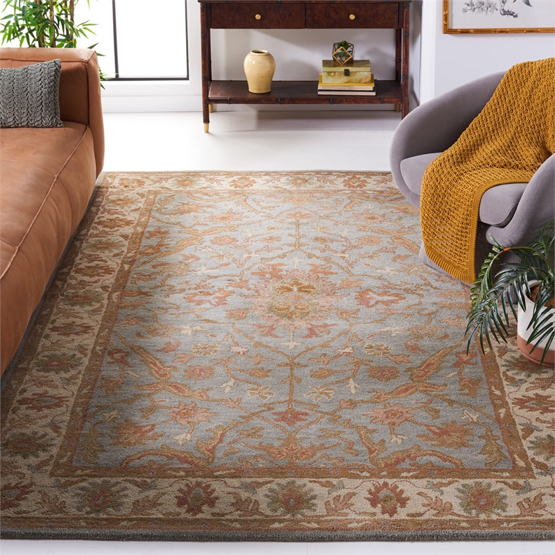 Safavieh Heritage Light Blue Traditional Rug - 6' x 9'