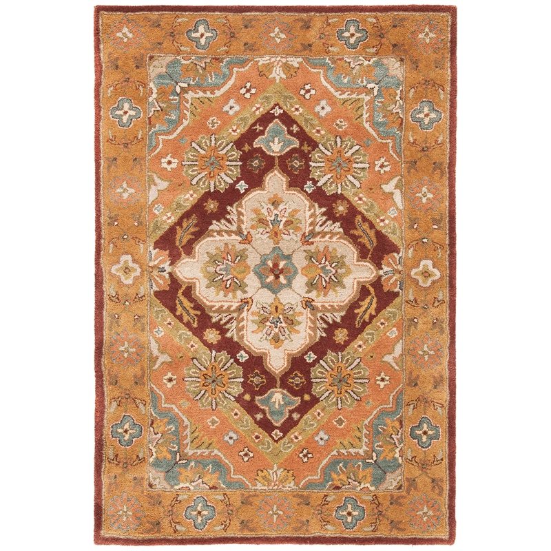 Safavieh Heritage Rust Traditional Rug - 4' x 6'