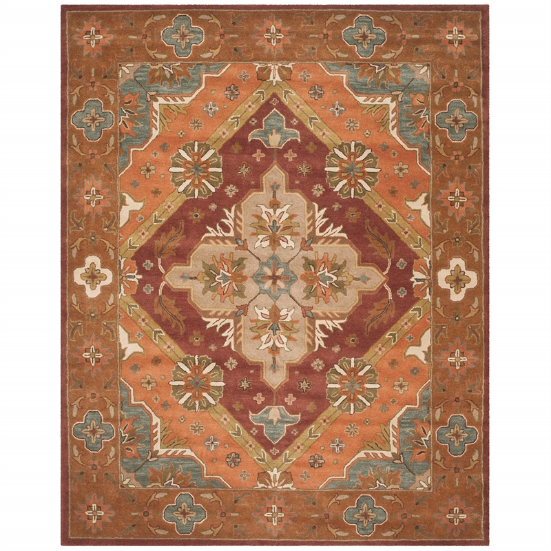 Safavieh Heritage Rust Traditional Rug - 8' x 10'