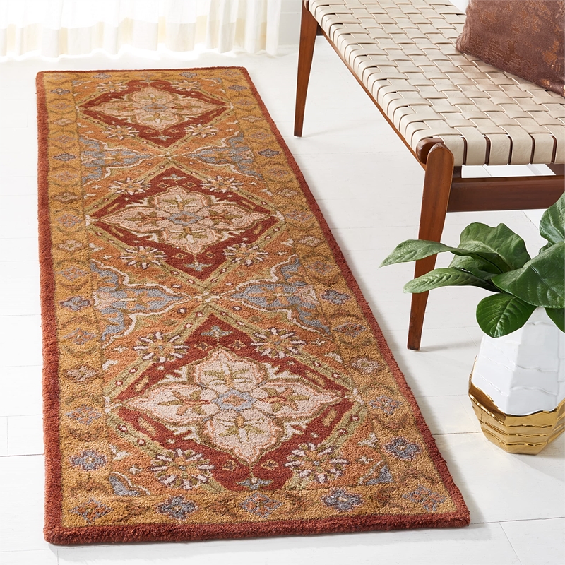Safavieh Heritage Rust Traditional Rug - Runner 2'3