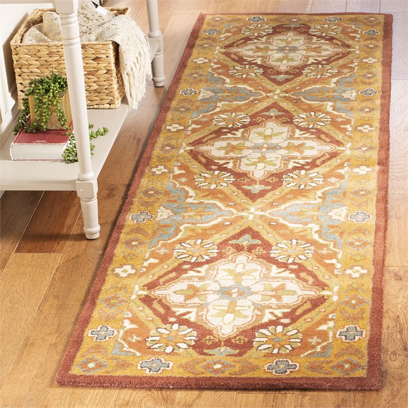 Safavieh Heritage Rust Traditional Rug - Runner 2'3