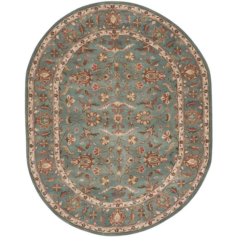 Safavieh Heritage Blue Traditional Rug - Oval 7'6