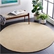 Safavieh Himalaya Black Shag Rug - Round 8'