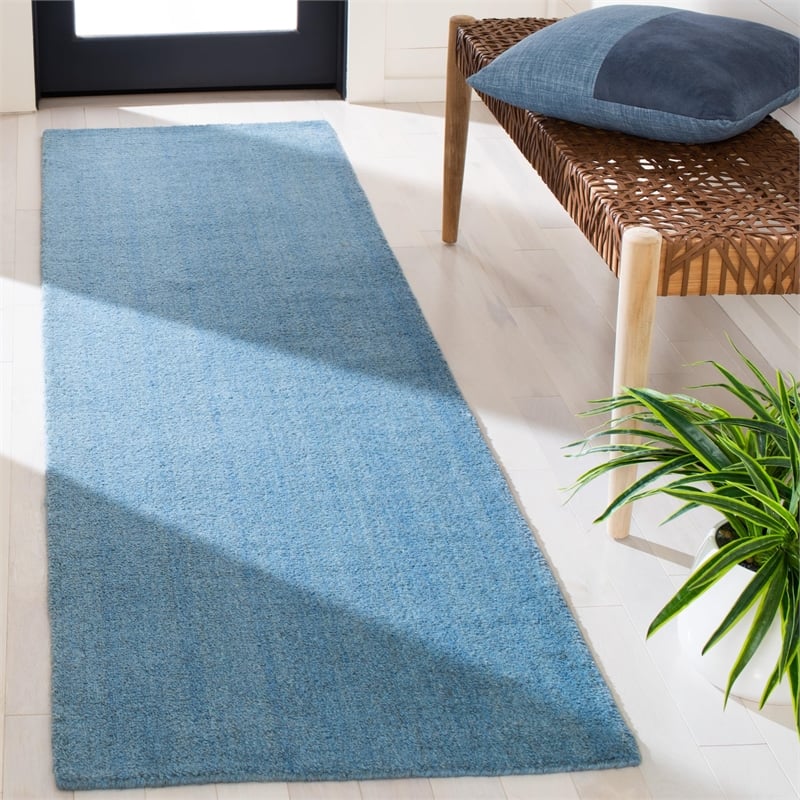 Safavieh Himalaya Blue Shag Rug - Runner 2'3
