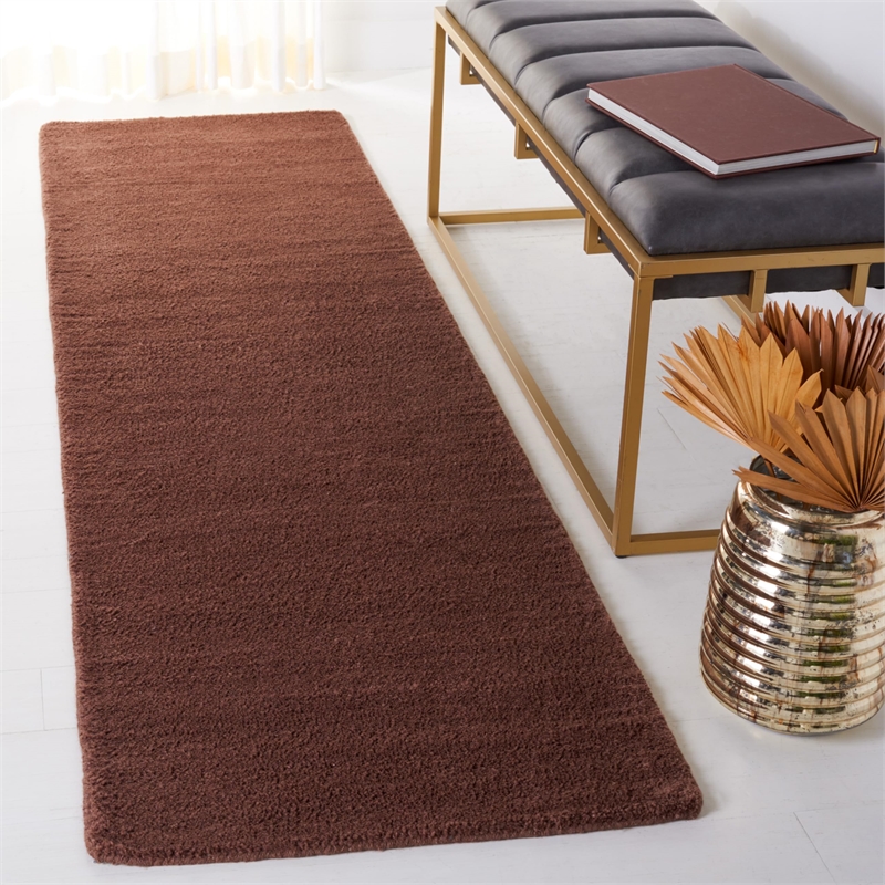 Safavieh Himalaya Brown Shag Rug - Runner 2'3
