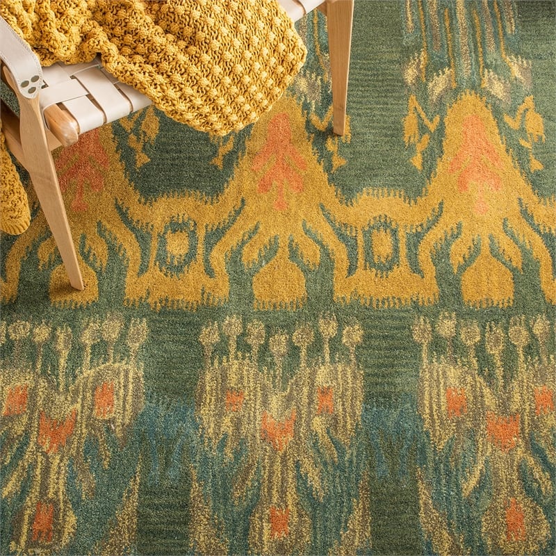 Safavieh Ikat Olive Contemporary Rug - 3' x 5'