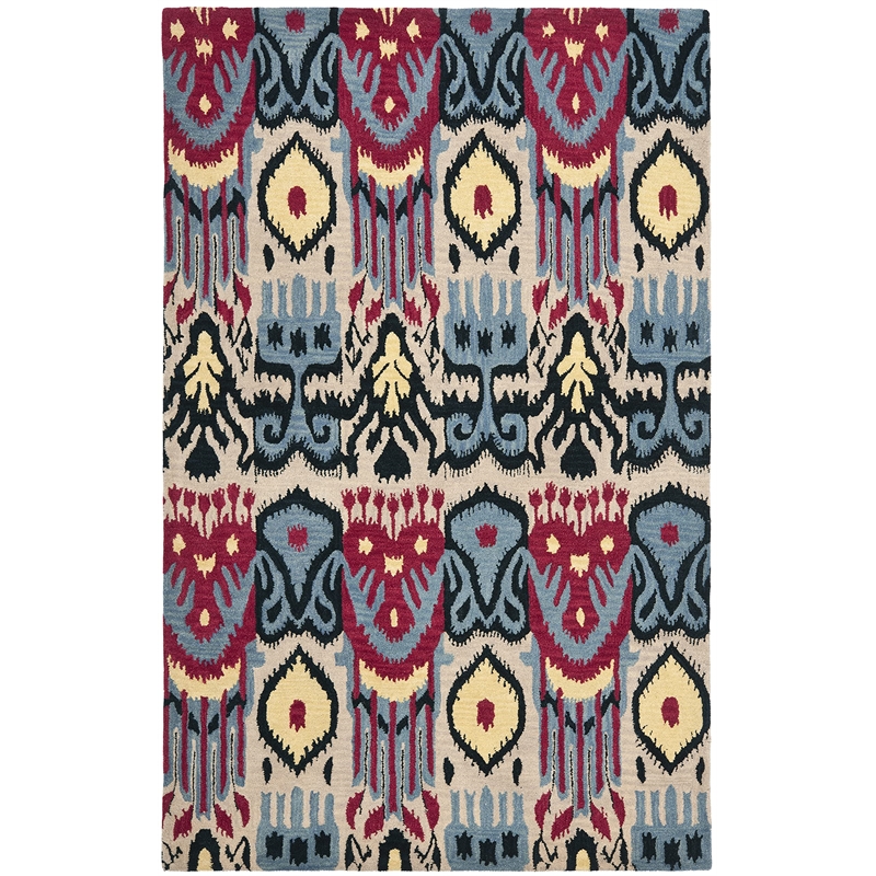 Safavieh Ikat Beige Contemporary Rug - 6' x 9'