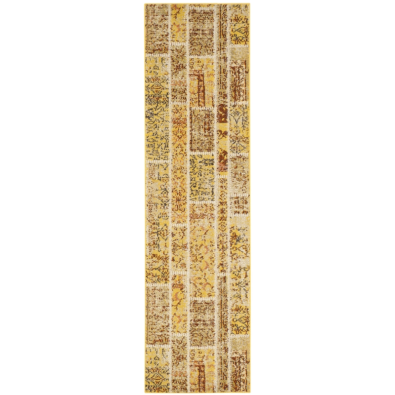 Safavieh Monaco Yellow Contemporary Rug - Runner 2'2