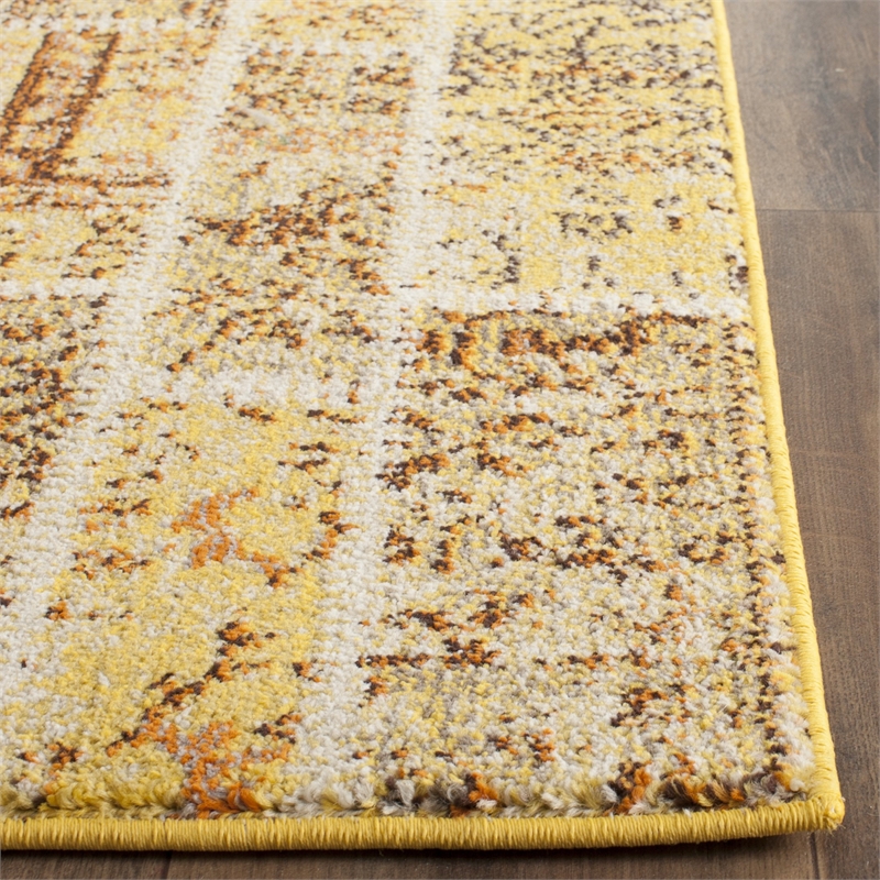 Safavieh Monaco Yellow Contemporary Rug - Runner 2'2
