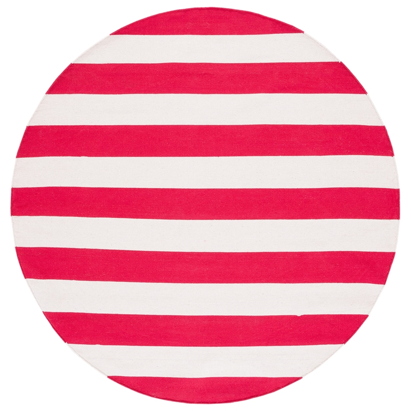 Safavieh Montauk Red Contemporary Rug - Round 6'