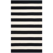 Safavieh Montauk Black Contemporary Rug - 5' x 8'