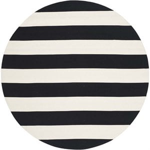 Safavieh Montauk Black Contemporary Rug - Round 4'
