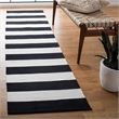 Safavieh Montauk Black Contemporary Rug - Runner 2'3