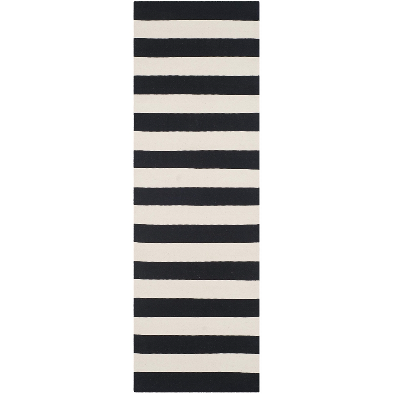 Safavieh Montauk Black Contemporary Rug - Runner 2'3