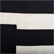 Safavieh Montauk Black Contemporary Rug - Runner 2'3