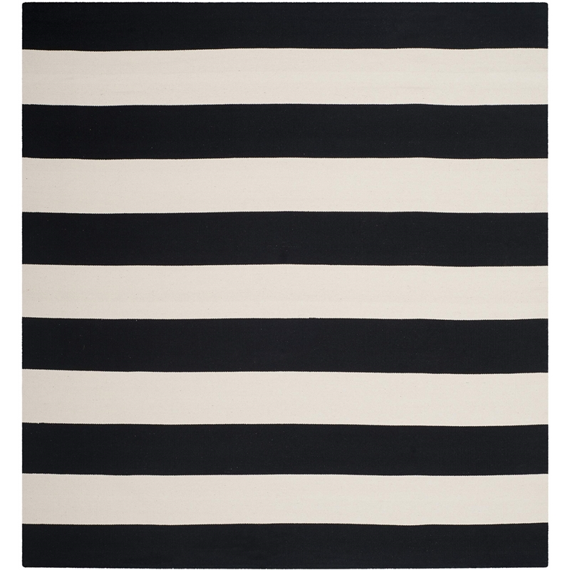 Safavieh Montauk Black Contemporary Rug - Square 4'