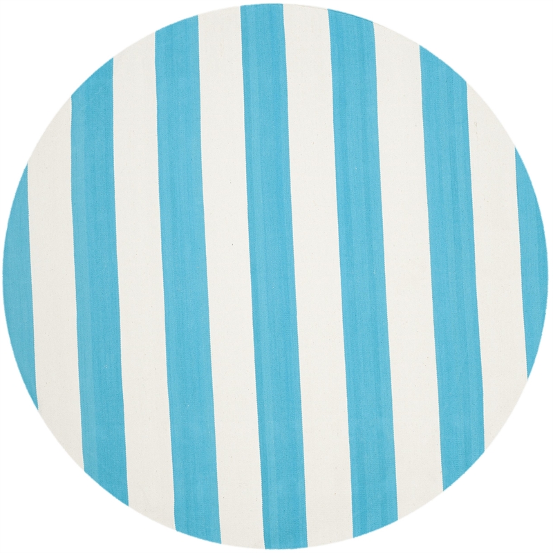 Safavieh Montauk Turquoise Contemporary Rug - Round 6'