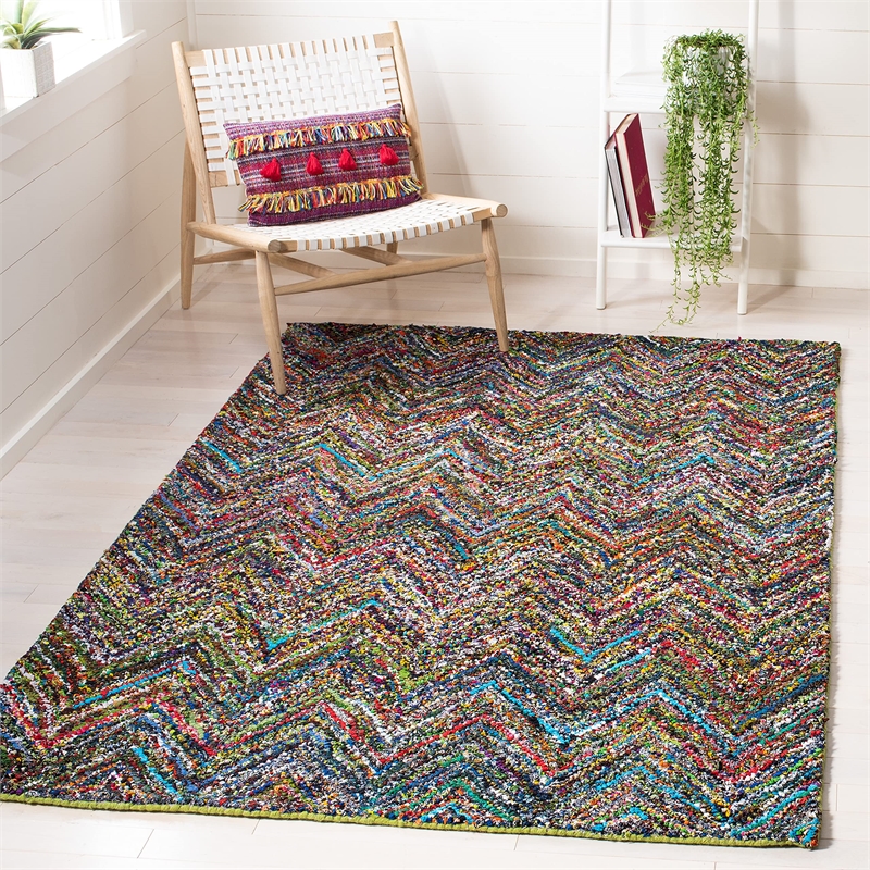 Safavieh Nantucket Blue Contemporary Rug - 6' x 9'