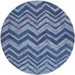 Safavieh Nantucket Blue Contemporary Rug - Round 6'