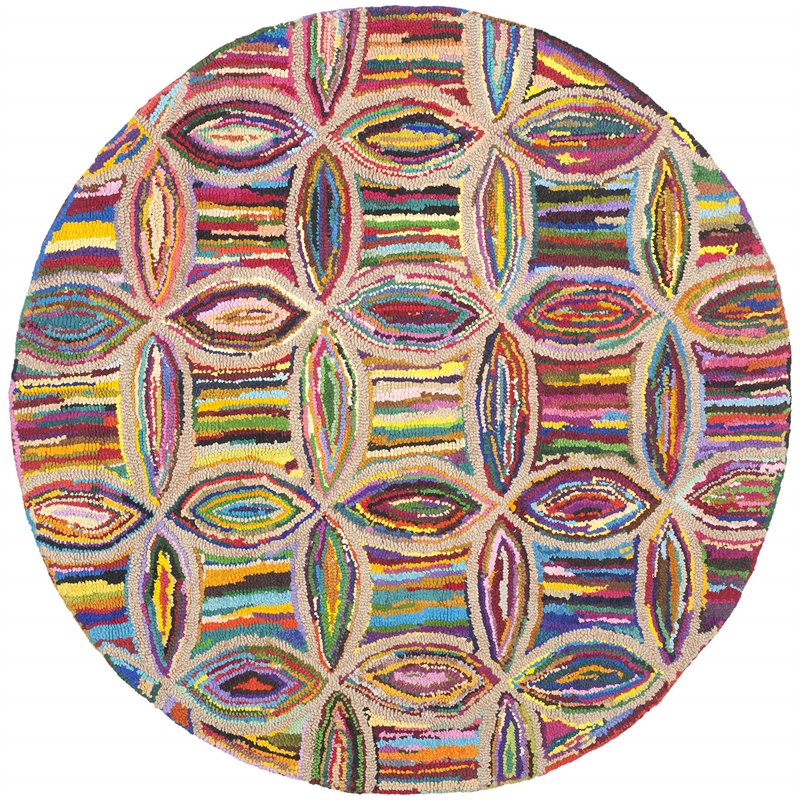 Safavieh Nantucket  Contemporary Rug - Round 6'
