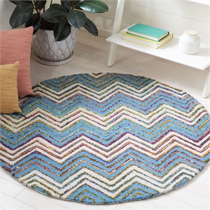 Safavieh Nantucket Beige Contemporary Rug - Round 4'