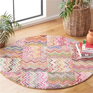 Safavieh Nantucket Beige Contemporary Rug - Round 4'
