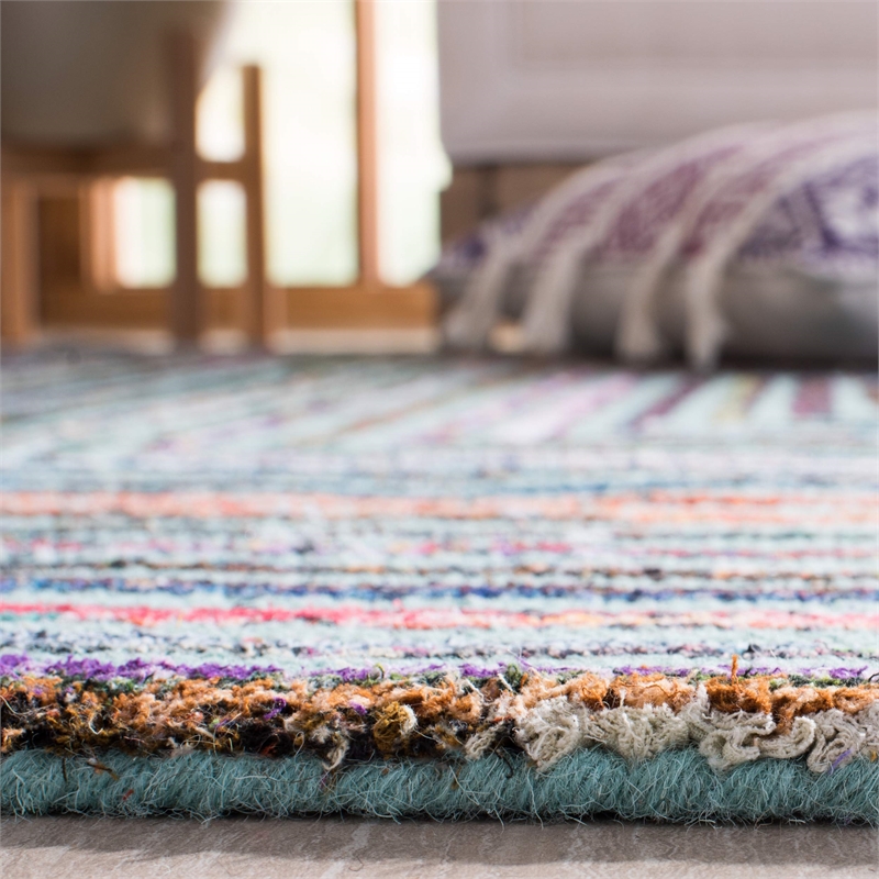 Safavieh Nantucket Teal Contemporary Rug - 8' x 10'