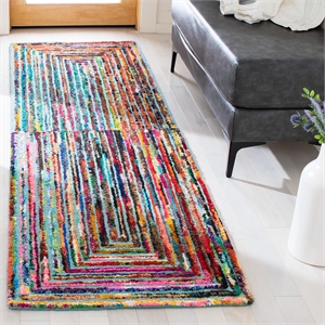 Safavieh Nantucket Teal Contemporary Rug - Runner 2'3&quot x 6'