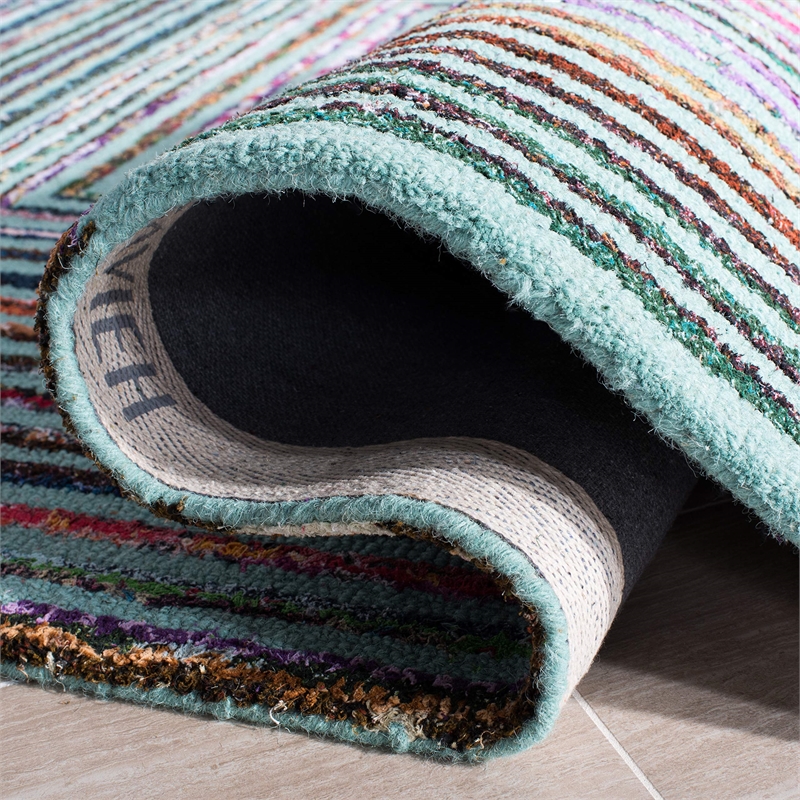 Safavieh Nantucket Teal Contemporary Rug - Runner 2'3