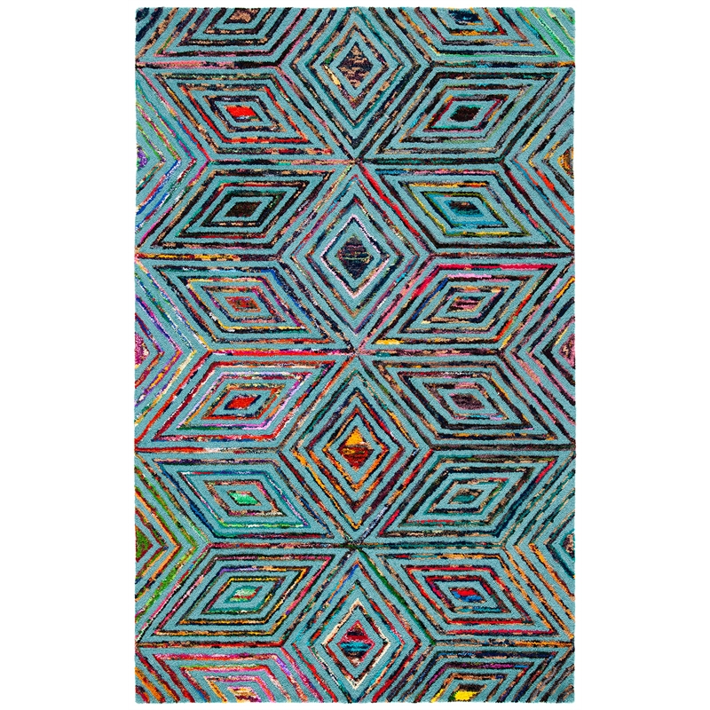 Safavieh Nantucket Blue Contemporary Rug - 5' x 8'