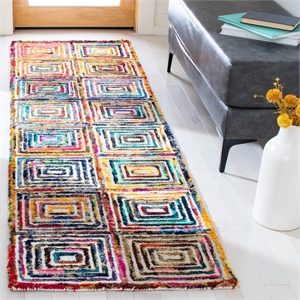 Safavieh Nantucket 2'-3&quot x 6'-0&quot Wool and Cotton Hand Tufted Rug in Cream