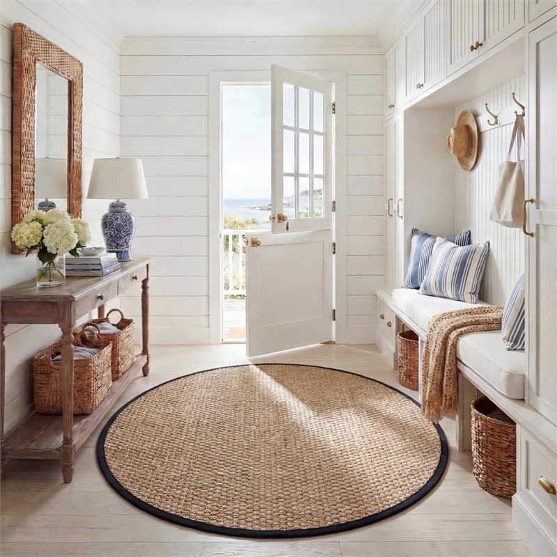 Safavieh Natural Fiber Natural Area Rug - Round 6'