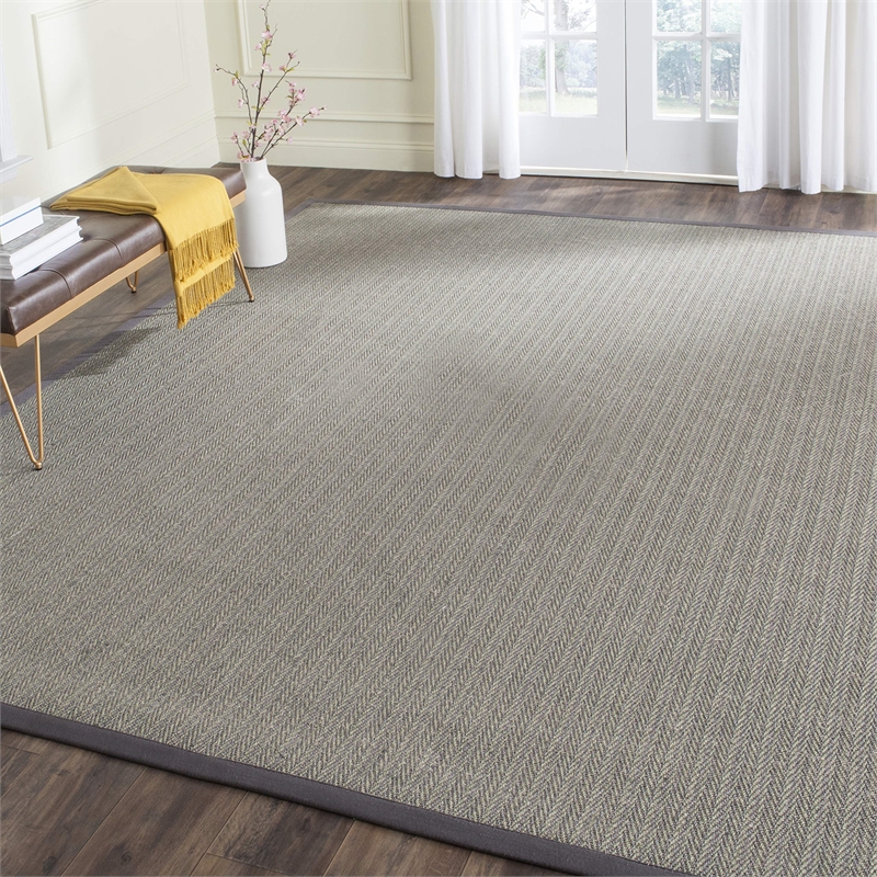 Safavieh Natural Fiber Grey Brown Area Rug - 10' x 14'