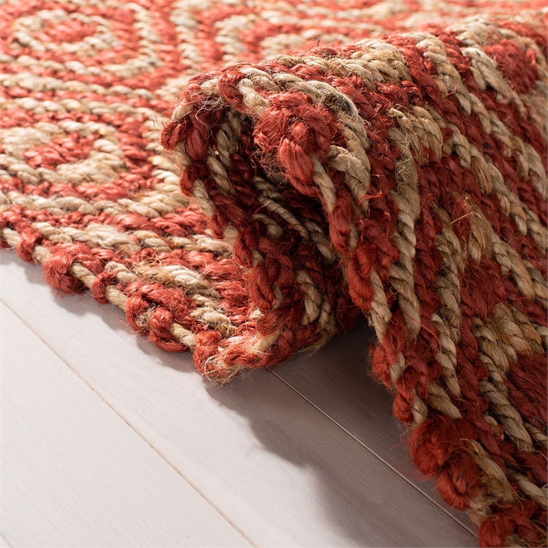 Safavieh Natural Fiber Rust Area Rug - Runner 2'6