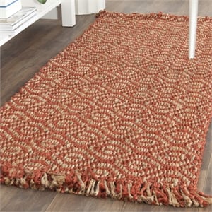 Safavieh Natural Fiber Rust Area Rug - Runner 2'6&quot x 18'