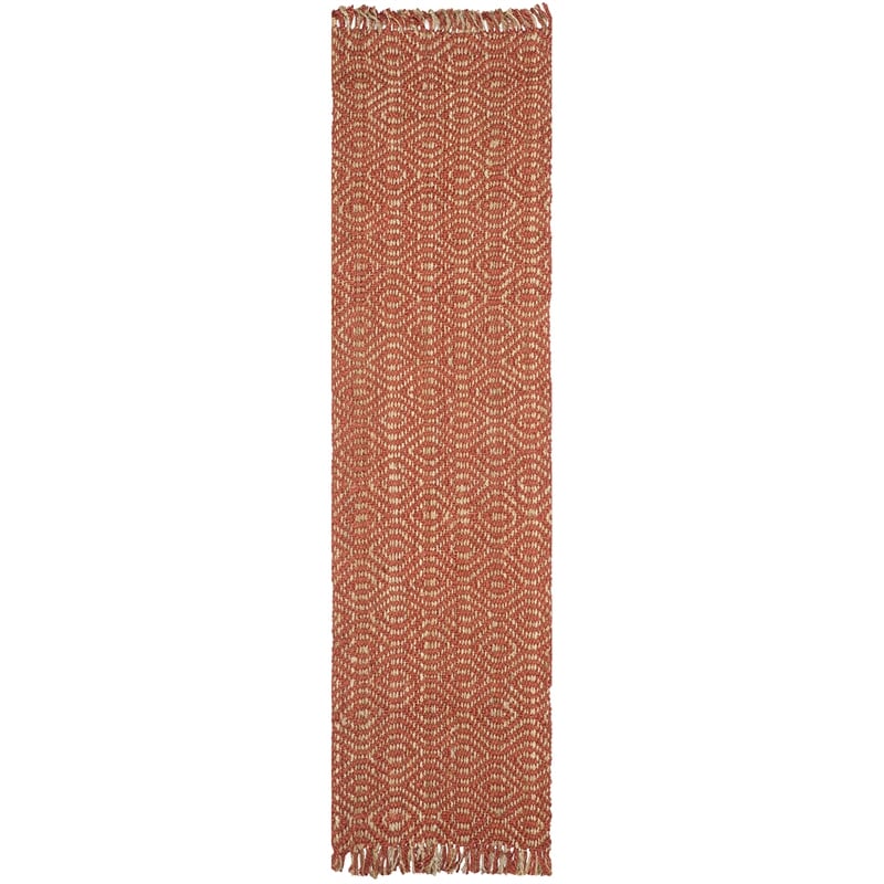 Safavieh Natural Fiber Rust Area Rug - Runner 2'6