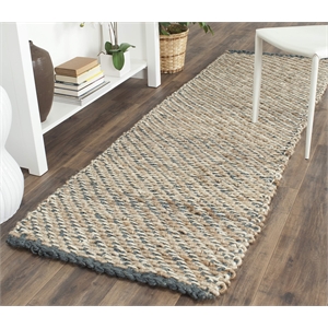 Safavieh Natural Fiber Blue Area Rug - Runner 2'6&quot x 8'