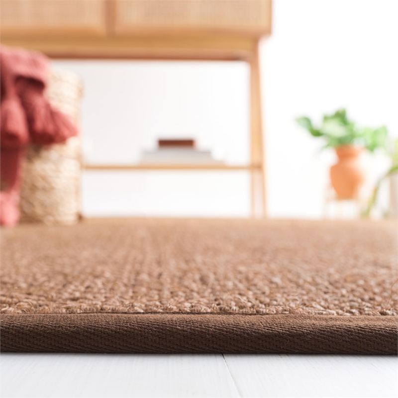 Safavieh Natural Fiber Chocolate Area Rug - 6' x 9'