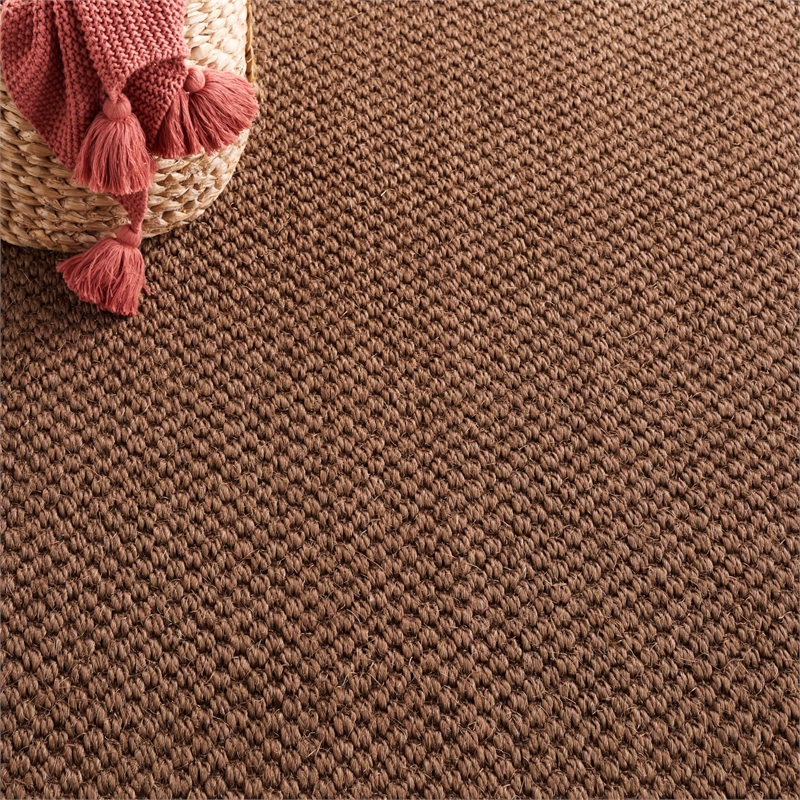Safavieh Natural Fiber Chocolate Area Rug - 6' x 9'