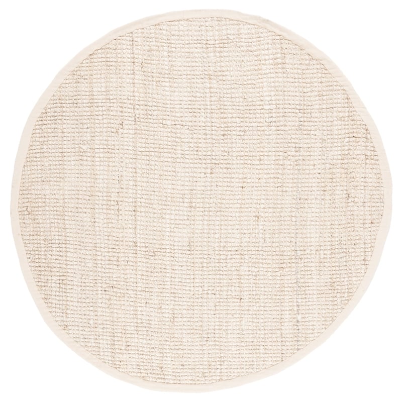 Safavieh Natural Fiber Ivory Area Rug - Round 4'