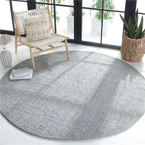 Safavieh Natural Fiber Grey Area Rug - Round 5'