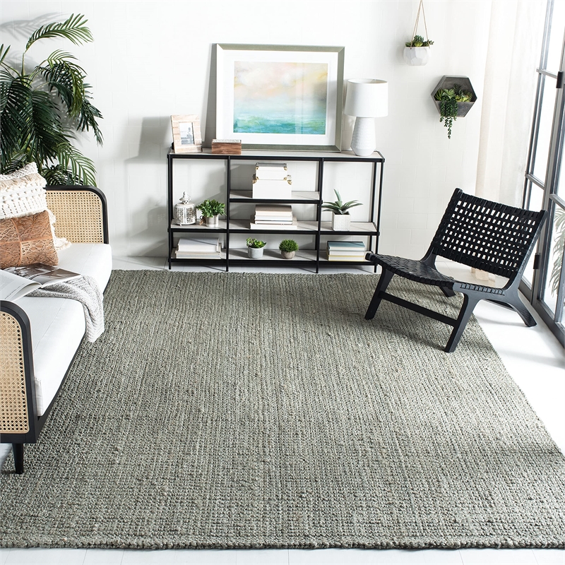 Safavieh Natural Fiber Grey Area Rug - Square 9'