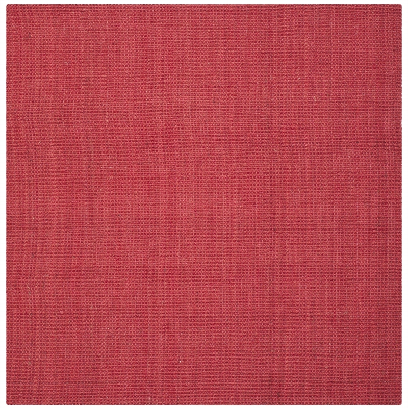 Safavieh Natural Fiber Red Area Rug - Square 4'