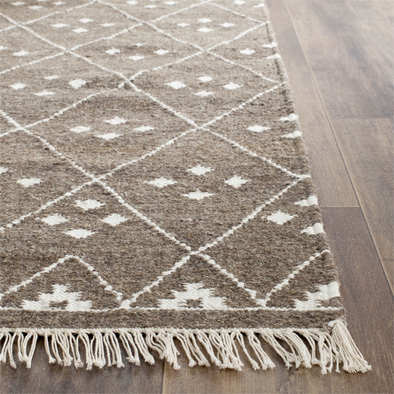Safavieh Natural Kilim Brown Area Rug - Runner 2'6
